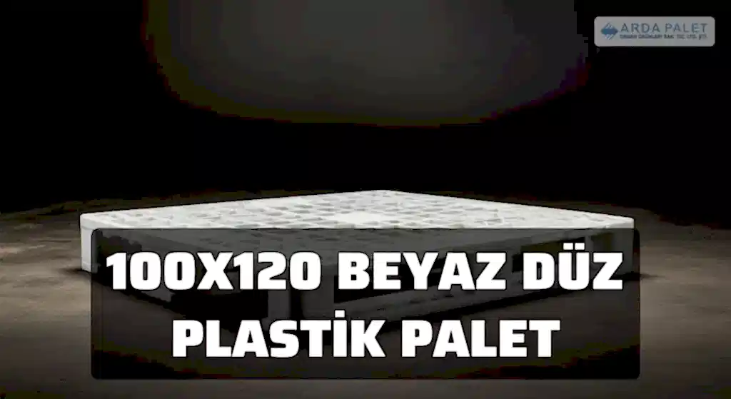 100x120 Beyaz Düz Plastik Palet