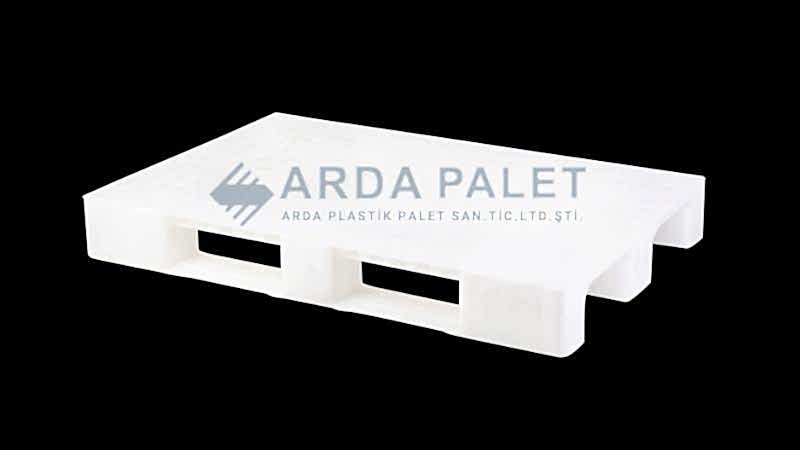 80X120 Beyaz Düz Plastik Palet