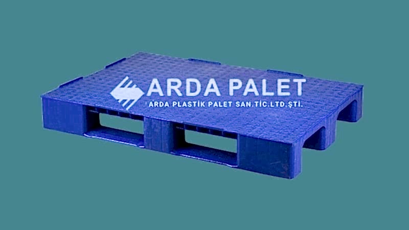 80X120 Mavi Pul Desenli Plastik Palet